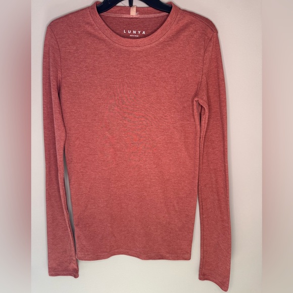 Lunya Rust Long Sleeve Top - Picture 1 of 4
